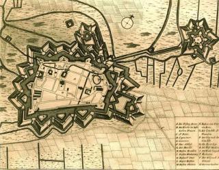Ville et citadelle du Palais, Belle-Île, plan non daté, Krigsarkivet, Stockholm.