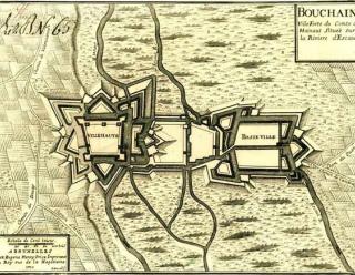 Bouchain, plan de 1711, Krigsarkivet, Stockholm.