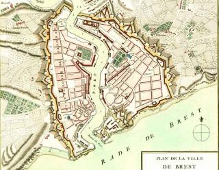 Brest, plan de 1779, Krigsarkivet, Stockholm.