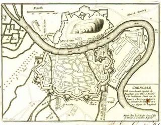 Grenoble, plan non daté, Krigsarkivet, Stockholm.