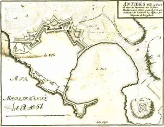 Plan d’Antibes, non daté, Krigsarkivet, Stockholm.