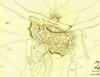 Auxonne, plan non daté, Krigsarkivet, Stockholm.