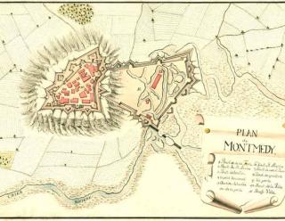 Montmédy, plan non daté, Krigsarkivet, Stockholm.
