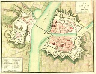Bayonne, plan non daté, Krigsarkivet, Stockholm.