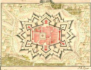 Phalsbourg, plan de 1734, Krigsarkivet, Stockholm.