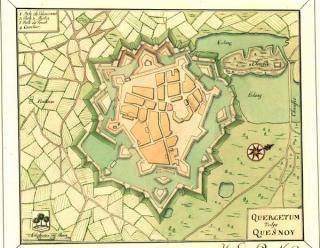 Le Quesnoy, plan de 1690-1692 environ, Krigsarkivet, Stockholm.