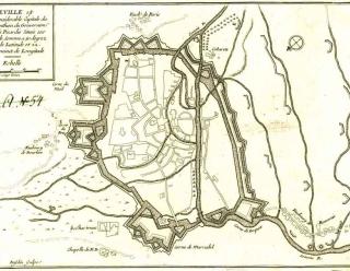 Abbeville, plan non daté, Krigsarkivet, Stockholm.